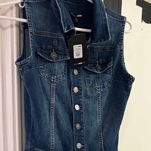 Fashion Nova sleeveless denim jumpsuit